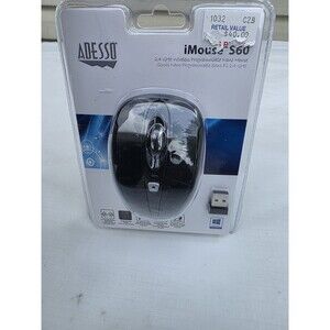 Adesso iMouse S60B - 2.4 GHz Wireless Programmable Nano Mouse NEW